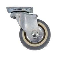 Rueda Giratoria Goma Gris Platina 50 X 18 mm 30 Kg Arsa