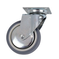 Rueda Giratoria Goma Gris Platina 80 X 24 mm 60 Kg Arsa