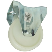 Rueda Nylon Blanco Con Platina 125 X 40 mm 180 Kg Arsa