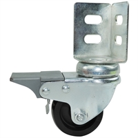Rueda Giratoria Nylon Con Freno Soporte 50 X 22mm 50 Kg Arsa