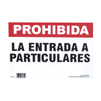 : Rotulo Prohibido La Entrada A Particulares: Equipos e Implementos de Seguridad y protección
