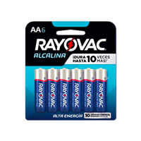 Bateria Alkalina AA 6 Unidades Rayovac