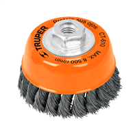 Cepillo Acero Copa Trenzado 4" Truper