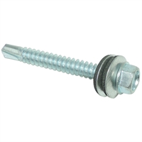 El Lagar: Ferreteria y materiales para construccion: Tornillo Techo Galvanizado Punta Broca 1/4 X 1": Cerrajería
