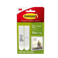 Tira Adhesiva para Cuadro Blancas Command 3M