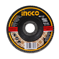 Disco Fibra Lijar Metal 4 1/2" Grano 40 Ingco