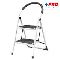 Escalera 2 Peldaños Blanco 90 Kg + Pro