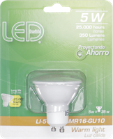 Bombillo Luz Calida Gu.10 5W