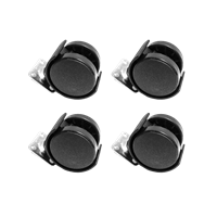 Rodin Nylon Parche Con Freno 38 X 38 mm 4 Unidades