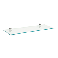 : Repisa Vidrio Soporte Cromado 0.8 X 20 X 40 cm Vetro: Organización y limpieza