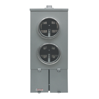 Base Medidor Doble Con 2 Breaker 2x100 Ch