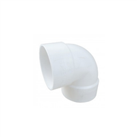 Codo Sanitario Delgado Pvc Blanco 100 mm X 90°