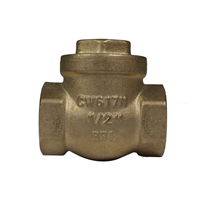Check Compuerta Bronce 150 Psi 1/2" Unival
