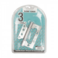 Bisagra Tipo Mariposa Acero Inoxidable 4"X3" 3 unidades