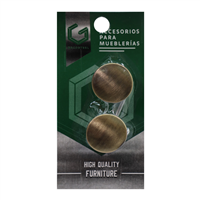 Tiradera Pomo Dorada 2 Unidades Decosteel