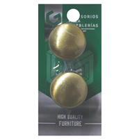 Tiradera Pomo Dorada Plastico 2 Unidades Decosteel