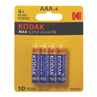 Bateria Alkalina AAA 1.5V 2 Unidades Kodak