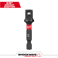 Apaptador Hexagonal 1/4 A 3/8" Shockwave Milwaukee