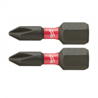 Punta Philips #1 2" 2 Unidades Shockwave Milwaukee