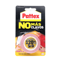 Cinta No Mas Clavo 1.5 m X 19 mm 120 Kgs Pattex