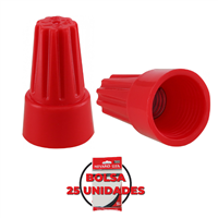 Conector Cable 14 A 10 Rojo 25 unidades