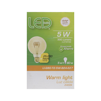 Bombillo Filamento Led Luz Calida E27 5W Led Inside