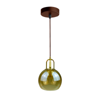 Lampara Techo Cristal Ambar Arqdeco