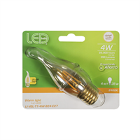 Bombillo Filamento Vela Led Luz Calida E27 4W