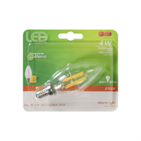 Bombillo Candela Dimmer Led Luz Calida E12