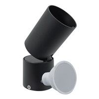 Reflector Sencillo Led Negro 1 Gu10