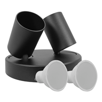 Reflector Doble Led Negro 2 Gu10