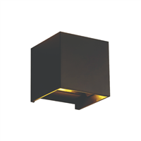 Lampara Pared Led Exterior Negro 6 W 3 K
