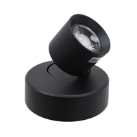 Reflector Sencillo Led Luz Calida 5W Negro