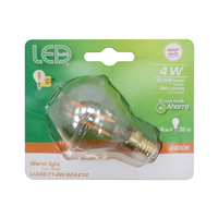Bombillo Filamento Led Luz Calida E12 4W Led Inside