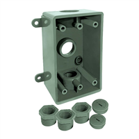 Caja Rectangular Pvc Intemperie 1/2 X 3/4 Ul Argos