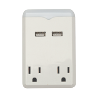 Lampara Veladora Led Con Usb Y Tomas 15A 125V Eagle