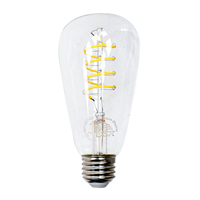 Bombillo Filamento Led 4 W Espiral Amarilla