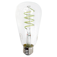 Bombillo Filamento Led 4 W Espiral Azul