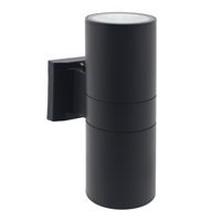 Lampara Pared Exterior Negra 2 Bomb 8 W Luz Calida