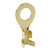Terminal Anillo Laton 1/4 Cable (10 - 12 AWG) 10 Unidades