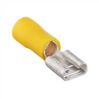 Terminal Hembra Plano Amarillo 12 - 10 Awg 10 Unidades