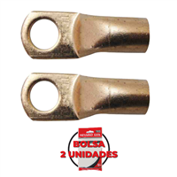 Terminal Ojo Cerrado Cobre 3/8" x 1/0 GA 2 Unidades