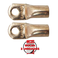 Terminal Ojo Cerrado Cobre 3/8" x 3/0 GA 2 Unidades
