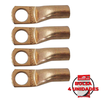 Terminal Ojo Cerrado Cobre 5/16" x 6 GA 4 Unidades