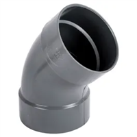 Codo Sanitario Delgado Pvc Blanco 100 mm X 45°
