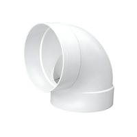 Codo Sanitario Delgado Pvc Radio Corto 75 mm X 90°