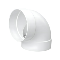Codo Sanitario Delgado Pvc Radio Corto 100 mm X 90°