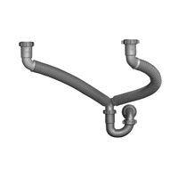 Desagüe Ducha Flexible Para Lavaplatos Sifón Flexible Sencillo