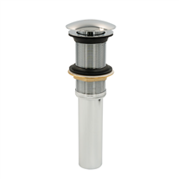 Desague Lavatorio Laton Cromado Tapon Push Coflex
