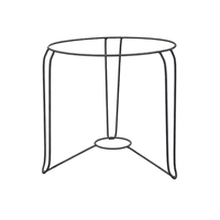 Base Hierro Forjado Macetero 34” X 35 cm